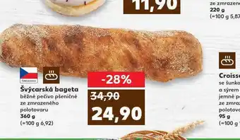 Kaufland Švývarská bageta nabídka