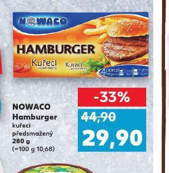 Kaufland Nowaco hamburger nabídka