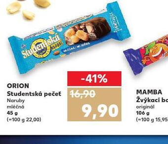 Kaufland Orion studentská pečeť nabídka