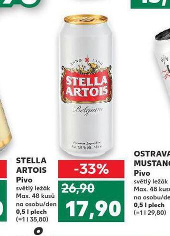 Kaufland Pivo stella artois nabídka