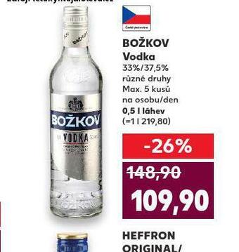 Kaufland Božkov vodka nabídka