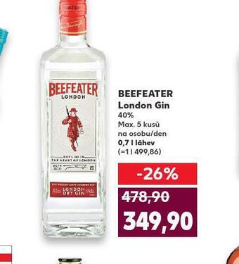 Kaufland Beefeater london gin nabídka