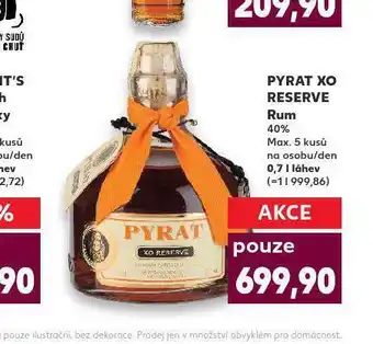 Kaufland Pyrat xo reserve rum nabídka