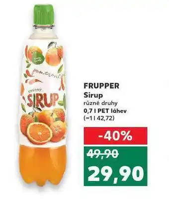 Kaufland Frupper sirup nabídka