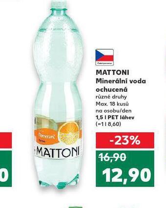 Kaufland Mattoni ochucená nabídka