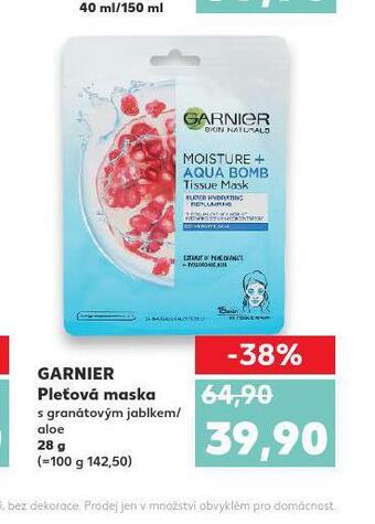 Kaufland Garnier pleťová maska nabídka