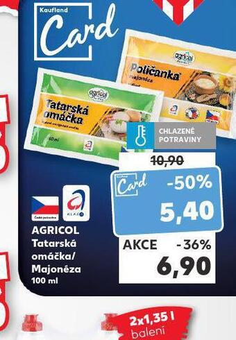 Kaufland Agricol tatarská omáčka / majonéza nabídka