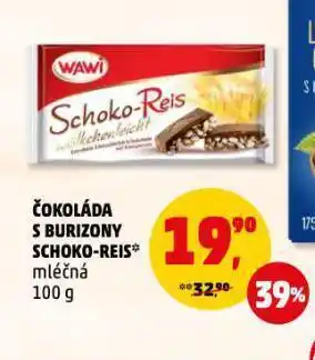 Penny Market Čokoláda s burizony schoko-reis nabídka