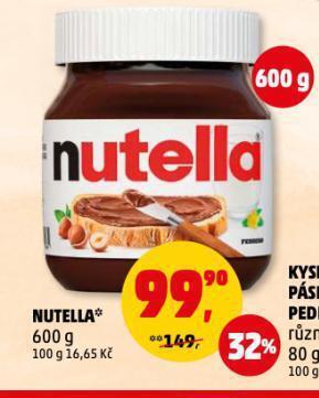 Penny Market Nutella nabídka