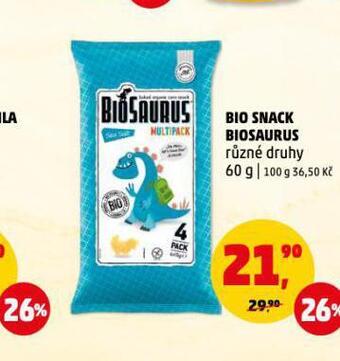 Penny Market Bio snack biosaurus nabídka