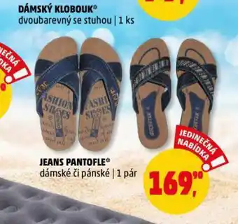 Penny Market Jeans pantofle nabídka