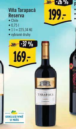 Albert Vina tarapacá reserva nabídka