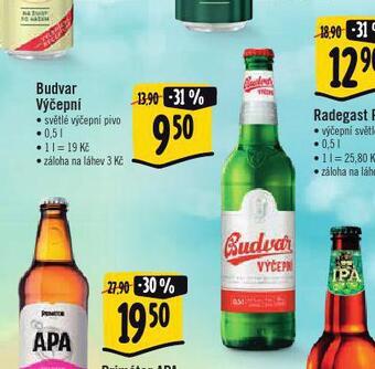Albert Pivo budvar nabídka