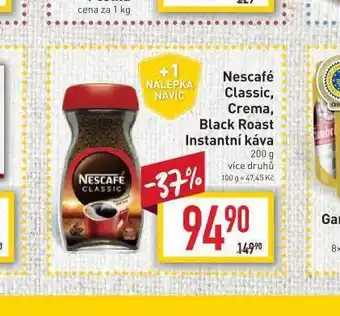 Billa Nescafé classic, crema, black roast nabídka