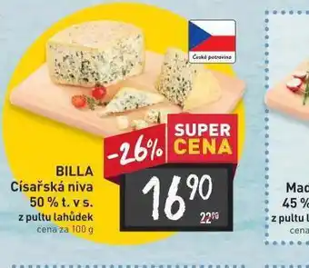 Billa Billa císařská niva 50p% nabídka