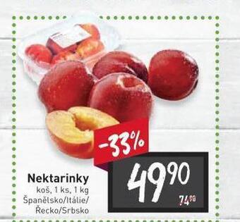 Billa Nektarinky nabídka