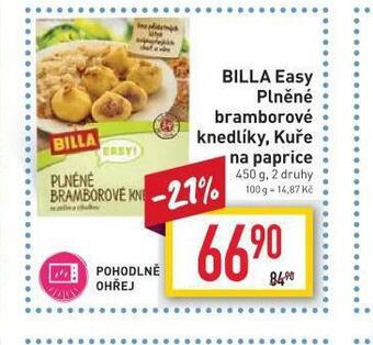 Billa Billa easy kuře na paprice nabídka