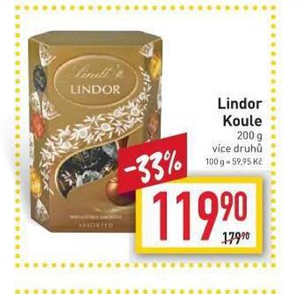 Billa Lindor koule nabídka