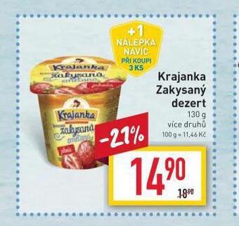 Billa Krajanka zakysaný dezert nabídka