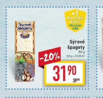 Billa Sýrové špagety nabídka
