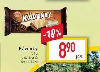 Billa Kávenky nabídka
