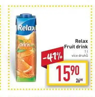 Billa Relax fruit rink nabídka
