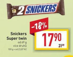 Billa Snickers super twin nabídka