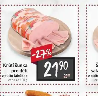 Billa Krůtí šunka pro děti nabídka
