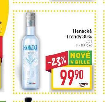 Billa Hanácká trendy 30% nabídka