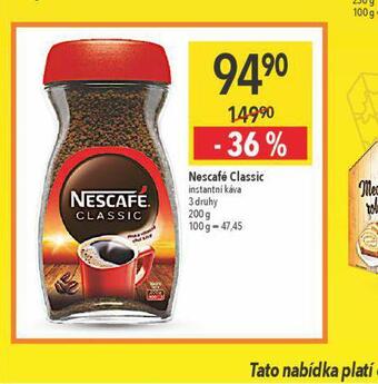 Globus Nescafé classic nabídka