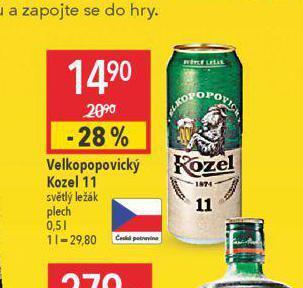 Globus Pivo velkopopovický kozel 11 nabídka