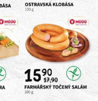 Terno Farmářský točený salám nabídka