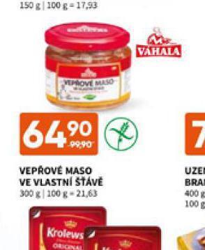 Terno Vepřové maso ve vlastní šťávě nabídka