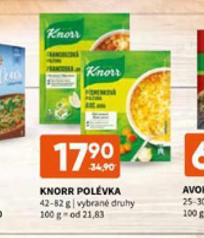 Terno Knorr polévka nabídka