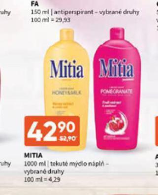 Terno Mitia tekuté mýdlo nabídka
