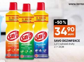 Terno Savo dezinfekce nabídka