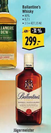 Albert Ballantine's whisky nabídka