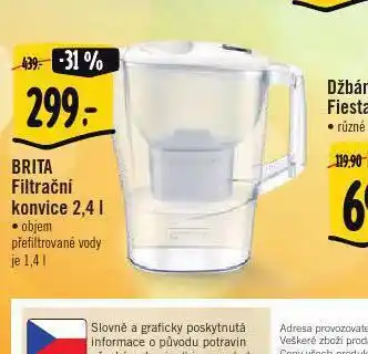 Albert Filtrační konvice brita nabídka