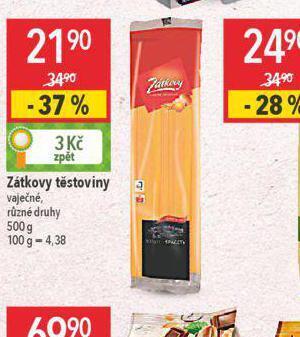 Globus Zátkovy těstoviny nabídka