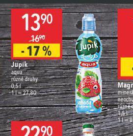 Globus Jupík aqua nabídka