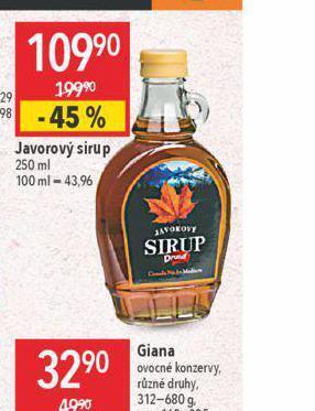 Javorový sirup