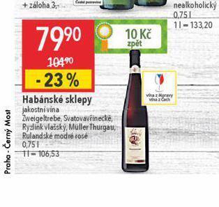 Globus Habánské sklepy nabídka