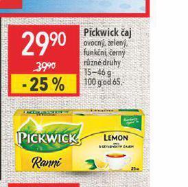 Globus Pickwick čaj nabídka