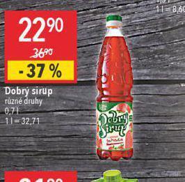 Globus Dobrý sirup nabídka