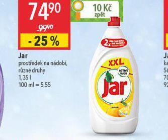 Globus Jar prostředek na nádobí nabídka