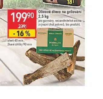 Globus Olivové dřevo na grilování nabídka