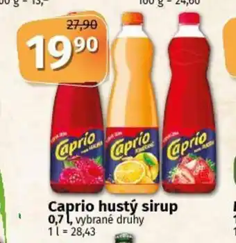 Coop Caprio hustý sirup O,7 l nabídka