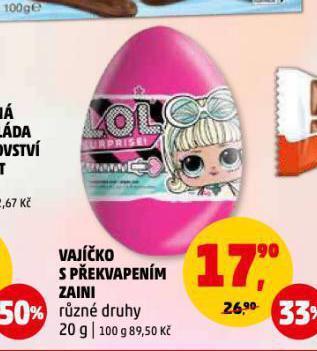 Penny Market Vajíčko s překvapením nabídka