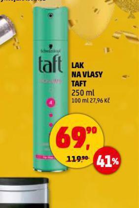 Penny Market Taft lak na vlasy nabídka