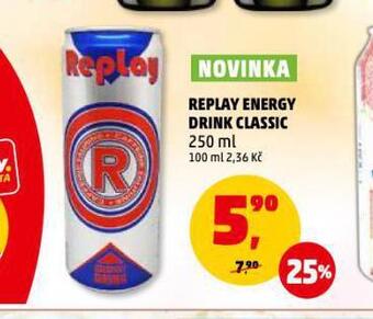 Penny Market Replay energy drink classic nabídka